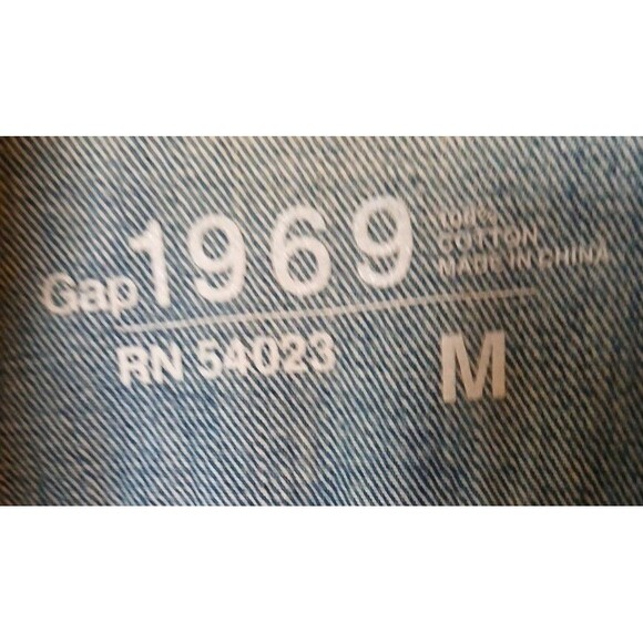 Gap 1969 Distressed Denim Women's Jean Jacket Medium Blue Wash Size Med - Picture 4 of 11